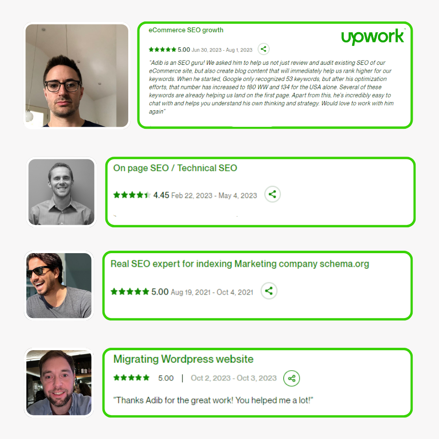 Upwork Customer Reviews